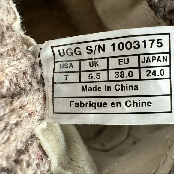 UGG CAMBRIDGE CHESTNUT WOMENS size 7 BOOTS - Picture 7 of 9